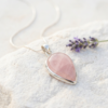 Colgante de cuarzo rosa
